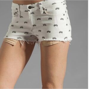 Rag & Bone Mila Shorts Jean Cutoffs Distressed Hem USA made
